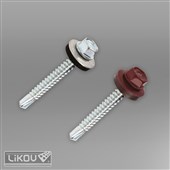 LIKOV Samovrtný vrut s podložkou EPDM typ WF pr. 5,5mm, délka 75mm